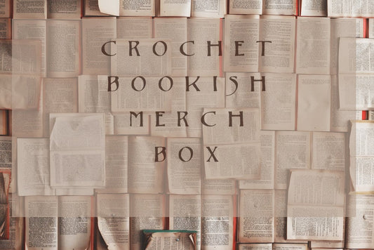crochet bookish merch box