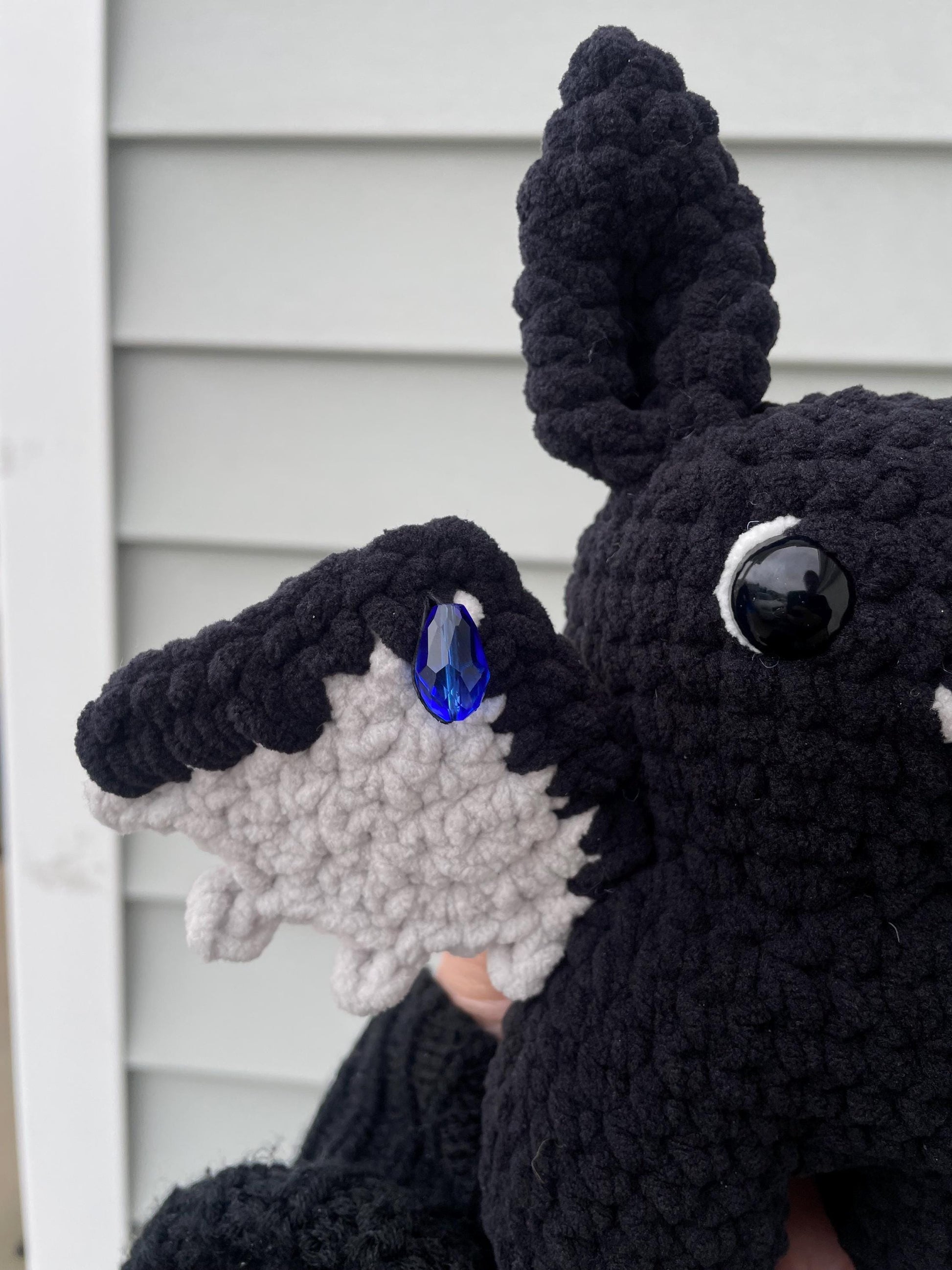 crochet bat boy plush